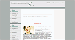 Desktop Screenshot of krankenversicherungsvergleiche24.de